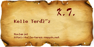 Kelle Teréz névjegykártya