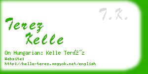 terez kelle business card